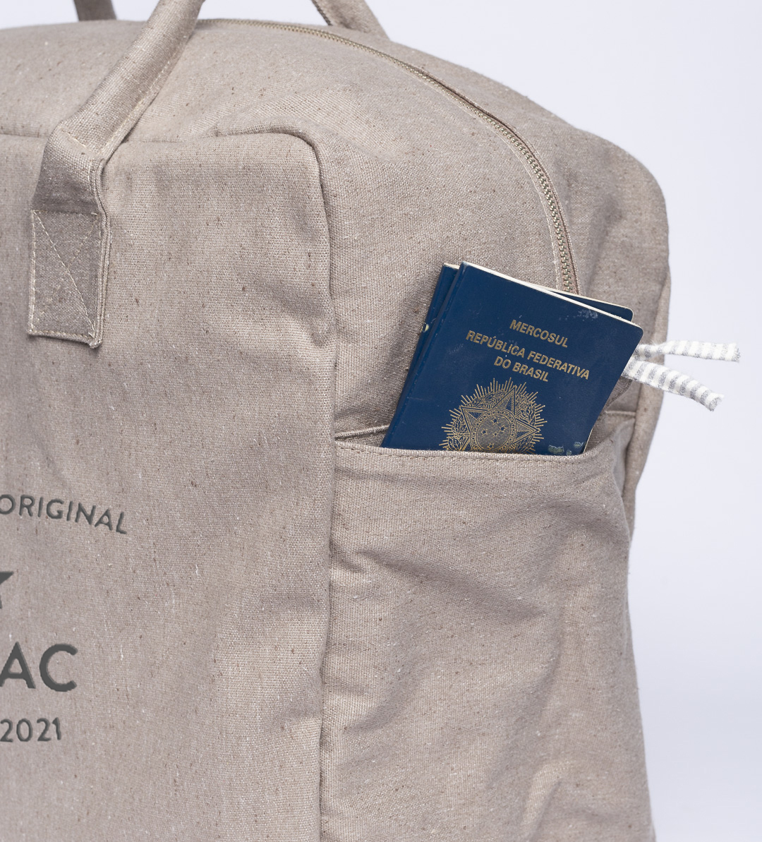 Sac cabas personnalisé Trendy Ecru